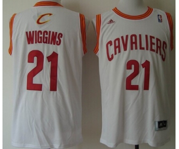 Cleveland Cavaliers #21 Andrew Wiggins Revolution 30 Swingman White Jersey