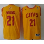 Cleveland Cavaliers #21 Andrew Wiggins Revolution 30 Swingman Yellow Jersey