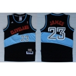 Cleveland Cavaliers #23 LeBron James ABA Hardwood Classic Swingman Black Jersey