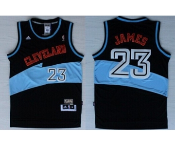 Cleveland Cavaliers #23 LeBron James ABA Hardwood Classic Swingman Black Jersey