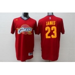 Cleveland Cavaliers #23 LeBron James Revolution 30 Swingman 2014 New Red Short-Sleeved Jersey