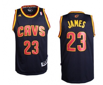 Cleveland Cavaliers #23 LeBron James Revolution 30 Swingman Navy Blue Jersey