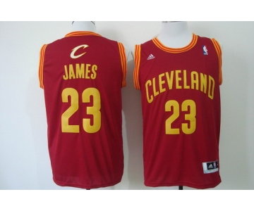 Cleveland Cavaliers #23 LeBron James Revolution 30 Swingman Red Jersey