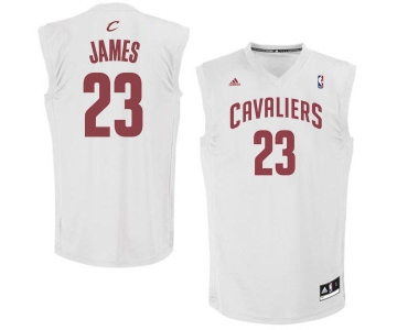 Cleveland Cavaliers #23 LeBron James White Fashion Replica Jersey