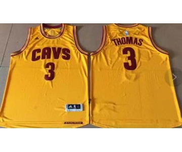 Cleveland Cavaliers #3 Thomas Gold Alternate Stitched NBA Jersey