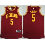 Cleveland Cavaliers #5 J.R. Smith Revolution 30 Swingman 2014 New Red Jersey