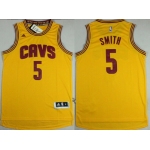 Cleveland Cavaliers #5 J.R. Smith Revolution 30 Swingman 2014 New Yellow Jersey