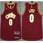 Men's Cleveland Cavaliers #0 Kevin Love Revolution 30 Swingman 2015-16 Red Jersey