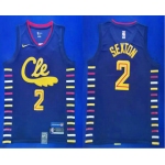 Men's Cleveland Cavaliers #2 Collin Sexton Navy Blue 2020 City Edition NBA Swingman Jersey