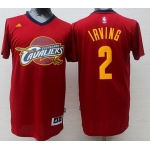 Men's Cleveland Cavaliers #2 Kyrie Irving Revolution 30 Swingman 2014 New Red Fashion Short-Sleeved Jersey