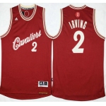 Men's Cleveland Cavaliers #2 Kyrie Irving Revolution 30 Swingman 2015 Christmas Day Red Jersey