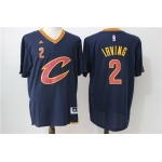 Men's Cleveland Cavaliers #2 Kyrie Irving Revolution 30 Swingman 2016 New Navy Blue Short-Sleeved Jersey