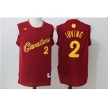 Men's Cleveland Cavaliers #2 Kyrie Irving adidas Burgundy Red 2016 Christmas Day Stitched NBA Swingman Jersey
