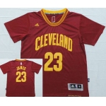 Men's Cleveland Cavaliers #23 LeBron James Revolution 30 Swingman 2014 New Red Short-Sleeved Jersey