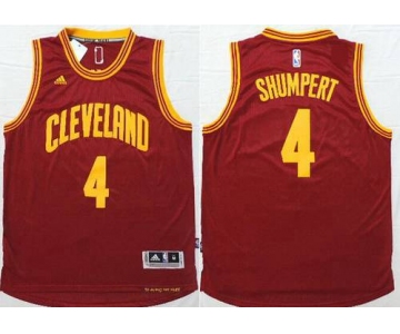 Men's Cleveland Cavaliers #4 Iman Shumpert Revolution 30 Swingman 2014 New Red Jersey