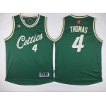 Men's Cleveland Cavaliers #4 Isaiah Thomas Revolution 30 Swingman 2015 Christmas Day Green Jersey