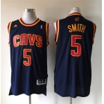 Men's Cleveland Cavaliers #5 J.R. Smith Revolution 30 Swingman Navy Blue Jersey