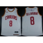 Men's Cleveland Cavaliers #8 Matthew Dellavedova Revolution 30 Swingman 2014 New White Jersey