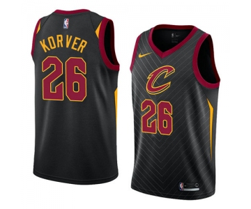 Men's Nike Cavaliers #26 Kyle Korver Black Stitched NBA Swingman Jersey