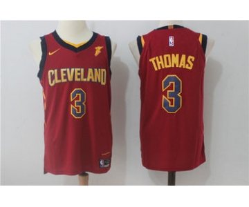 Nike Cleveland Cavaliers #3 Isaiah Thomas Red Stitched NBA Swingman Jersey