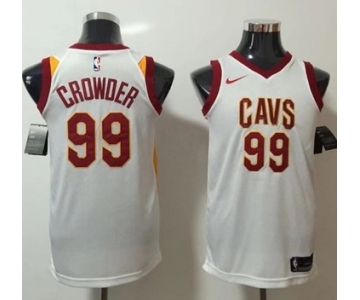 Nike Cleveland Cavaliers #99 Jae Crowder White NBA Swingman Association Edition Jersey