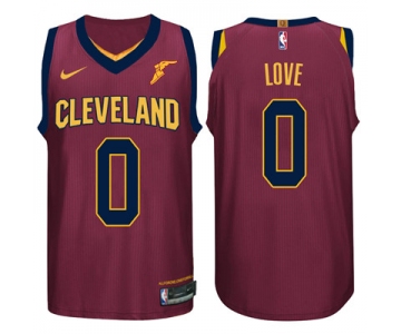 Nike NBA Cleveland Cavaliers #0 Kevin Love Jersey 2017-18 New Season Wine Red Jersey