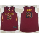 Nike NBA Cleveland Cavaliers #23 LeBron James Jersey 2017-18 New Season Wine Red Jersey