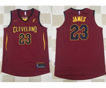 Nike NBA Cleveland Cavaliers #23 LeBron James Jersey 2017-18 New Season Wine Red Jersey