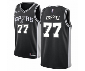 Nike Spurs #77 DeMarre Carroll Black NBA Swingman Icon Edition Jersey