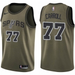 Nike Spurs #77 DeMarre Carroll Green NBA Swingman Salute to Service Jersey