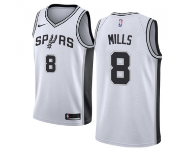 Nike Spurs #8 Patty Mills White NBA Swingman Association Edition Jersey