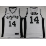 San Antonio Spurs #14 Danny Green Revolution 30 Swingman New White Jersey