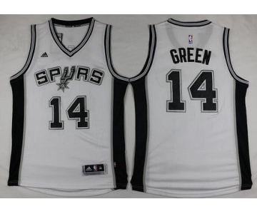 San Antonio Spurs #14 Danny Green Revolution 30 Swingman New White Jersey