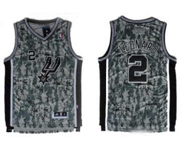 San Antonio Spurs #2 Kawhi Leonard Revolution 30 Swingman Camo Jersey