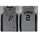 San Antonio Spurs #2 Kawhi Leonard Revolution 30 Swingman Gray Jersey