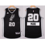 San Antonio Spurs #20 Manu Ginobili Revolution 30 Swingman 2014 Christmas Day Black Jersey