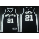 San Antonio Spurs #21 Tim Duncan Revolution 30 Swingman 2014 New Black Jersey