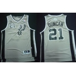 San Antonio Spurs #21 Tim Duncan Revolution 30 Swingman Gray Jersey