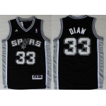 San Antonio Spurs #33 Boris Diaw Revolution 30 Swingman Black Jersey