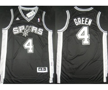 San Antonio Spurs #4 Danny Green Revolution 30 Swingman Black Jersey