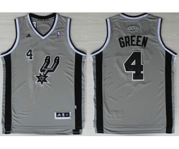 San Antonio Spurs #4 Danny Green Revolution 30 Swingman Gray Jersey