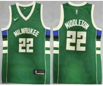 Men's Milwaukee Bucks #20 Khris Middleton Green 2021 Nike Swingman Stitched Jersey