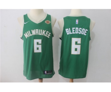 Men's Milwaukee Bucks #6 Eric Bledsoe Green 2017-2018 Nike Swingman Stitched NBA Jersey