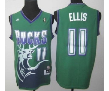 Milwaukee Bucks #11 Monta Ellis ABA Hardwood Classics Swingman Green Jersey