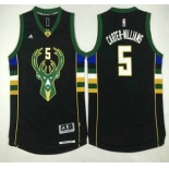 Milwaukee Bucks #5 Michael Carter-Williams Revolution 30 Swingman 2015-16 Black Jersey