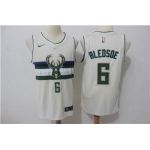 Nike Bucks #6 Eric Bledsoe Cream City Edition Swingman Jersey