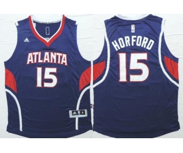 Atlanta Hawks #15 Al Horford Revolution 30 Swingman 2014 New Navy Blue Jersey