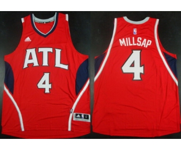 Atlanta Hawks #4 Paul Millsap Revolution 30 Swingman 2014 New Red Jersey