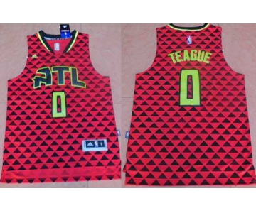 Men's Atlanta Hawks #0 Jeff Teague Revolution 30 Swingman 2015-16 New Red Jersey