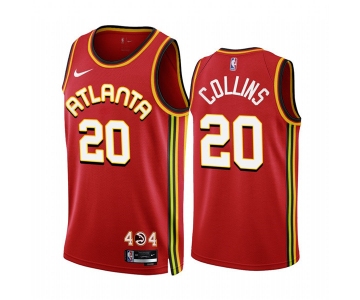 Men's Atlanta Hawks #20 John Collins 2022-23 Red Icon Edition Stitched Jersey